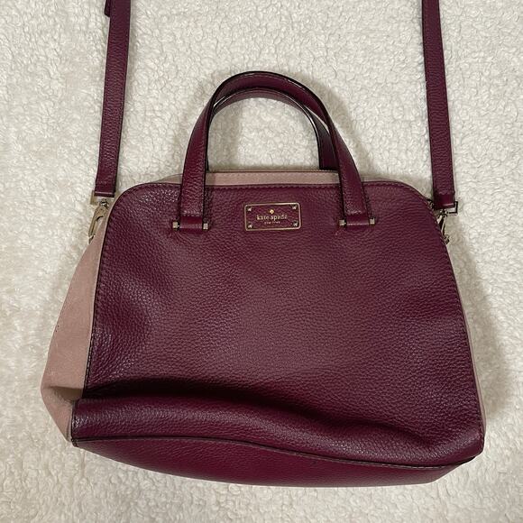 Kate Spade Kay Street Small Felix Satchel Handbag Pebbled Leather Crossbody - Picture 3 of 15